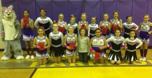 Cheerleaders at Pink Out Game