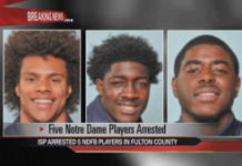 Not guilty pleas entered for four Notre Dame players, Redfield