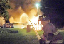 Claypool garage damaged by fire