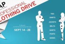 Young Adult Professionals and Combined Community Services hosting Professional Clothing Drive