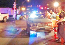 Center Street two-car collision