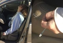 Indiana mother found passed out behind wheel with baby in backseat