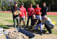 Grace throws Rock Picking Party at track stadium