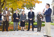 Top Democrats visit Warsaw on bus tour