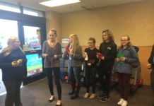 Edgewood Middle Schools students collecting donations at Owen’s this week