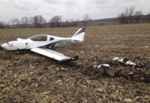 No injuries to pilot in small plane crash landing near Goshen