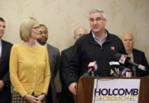 Indiana Governor Holcomb boasts swelling campaign fundraising