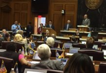 Warsaw Senior Mason Metzger speaks to Indiana House of Representatives