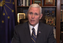 Pence visits injured service members at military hospital