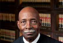 Retiring Justice Rucker receives Sagamore of the Wabash award