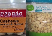 Recall warning: Possible listeria contamination in nut snacks