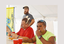 Winners of Kosciusko County hot dog eating contest