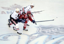 Blackhawks vs Bruins in 2019 Winter Classic at Notre Dame Stadium