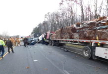 Four vehicle crash on U.S. 30 sends two to hospital