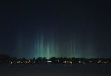 Pillars of light in Mishawaka skies explained by cold temperatures