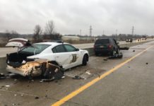 Indiana trooper hurt after icy roads lead to crashes