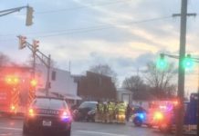 Police pursuit through Warsaw ends in crash and arrest