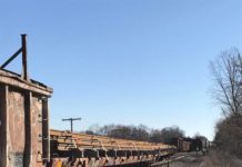 Train derailment in Warsaw causes road closures
