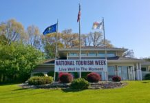 Kosciusko County Convention and Visitors Bureau holding Community Cookout