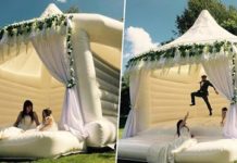 Bouncy castles for weddings are now a thing in the U.K.