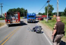 Winona Lake man airlifted after motorcycle crash