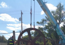 Cog Monument installed at Warsaw’s Rotary Park
