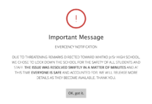 Whitko Jr/Sr High School experience brief lockdown due to threat on Monday