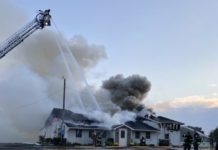 Firefighters battle blaze at Hilltop Restaurant in Middlebury
