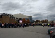 Security guard hit by car while working Trump Rally Monday