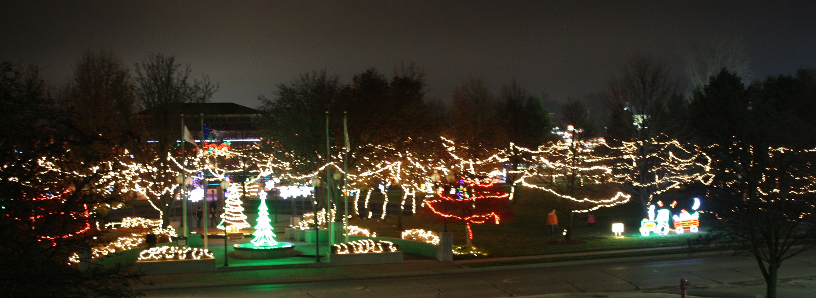 Last weekend to check out the holiday light display at Warsaw's Central
