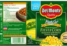 Almost 65,000 cases of Del Monte Fiesta Corn recalled, under-processing issues