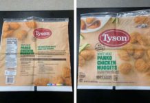 Recall issued for Tyson chicken nuggets