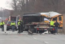 Truck driver in Argos bus crash claims he was taking off jacket before collision