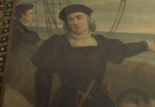 Notre Dame to cover up murals of Columbus in the New World
