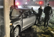 No injuries when car collides with house in Warsaw