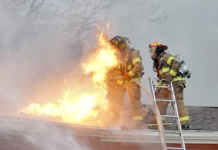 Firefighters team up to limit damage to North Manchester home