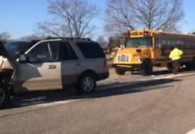 Five taken to hospital after Union North school bus rear-ended in Lakeville