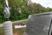 “Perpetual Fire” sculpture dedicated at Winona Heritage Trail