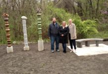 First of three Winona Greenway sculptures dedicated