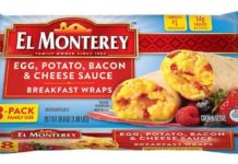 El Monterey breakfast wraps recalled for presence of “small rocks”