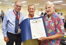 Elliott Receives Sagamore During His 2,392nd Optimists Meeting