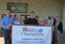 Alderfer Recognized as Riley Champion In Front of Classmates, School