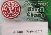 Recent recall expanded to include ham & cheese sandwiches