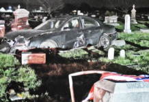 Car Flips In Cemetery Near Etna Green; Driver Can’t Be Found