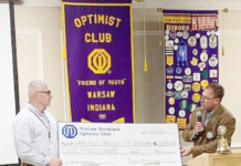 Warsaw Optimist Club Gives Back to Warsaw Schools
