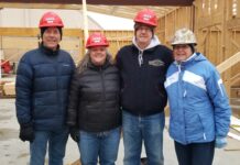 North Webster Library Board Members Tour New Library Construction Site
