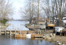 Winona Lake Dam Gets Work Done