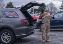 Indiana National Guardsman with the 38th Infantry Division arrive home