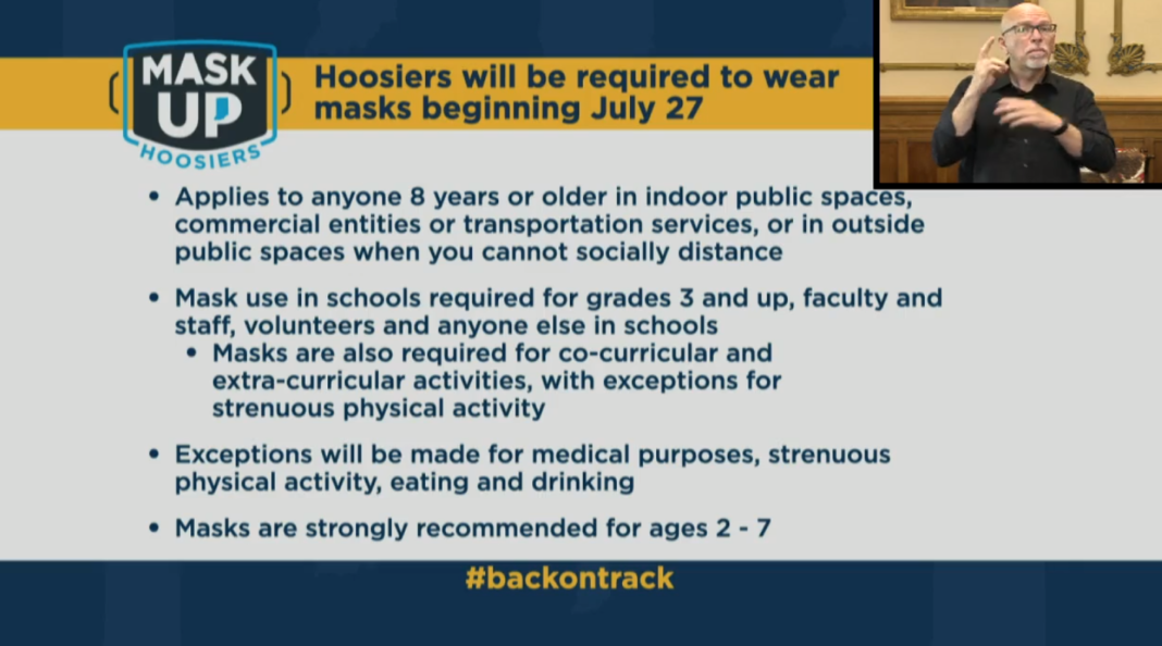 Indiana mask mandate to start on Monday News Now Warsaw