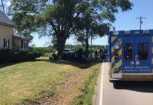Three injured in crash near Leesburg on Wednesday